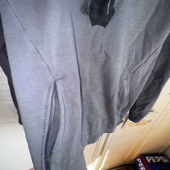 Under Armour Project Rock Men's Gray Hoodie - Picture 3 of 7